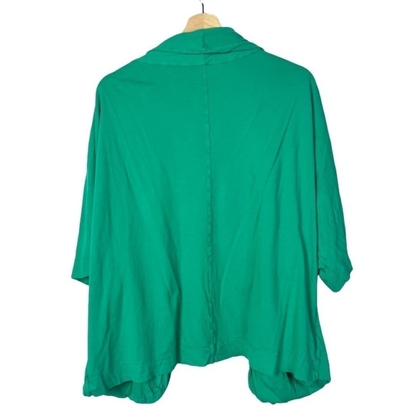 Boutique Fluxus Green Open Front Cardigan Sweater M - Picture 2 of 4